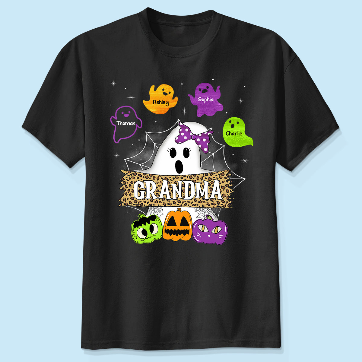 Grandma Mom Boo Crew Personalized Shirt