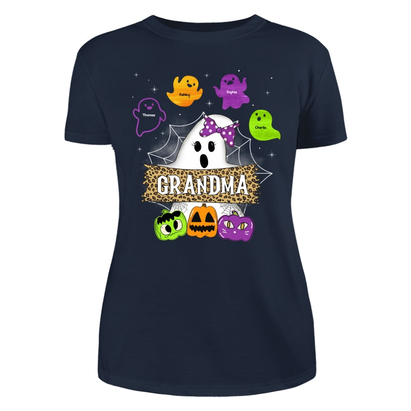Grandma Mom Boo Crew Personalized Shirt
